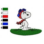 Snoopy 25 Embroidery Design